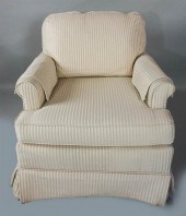MODERN BEIGE STRIPED CLUB CHAI