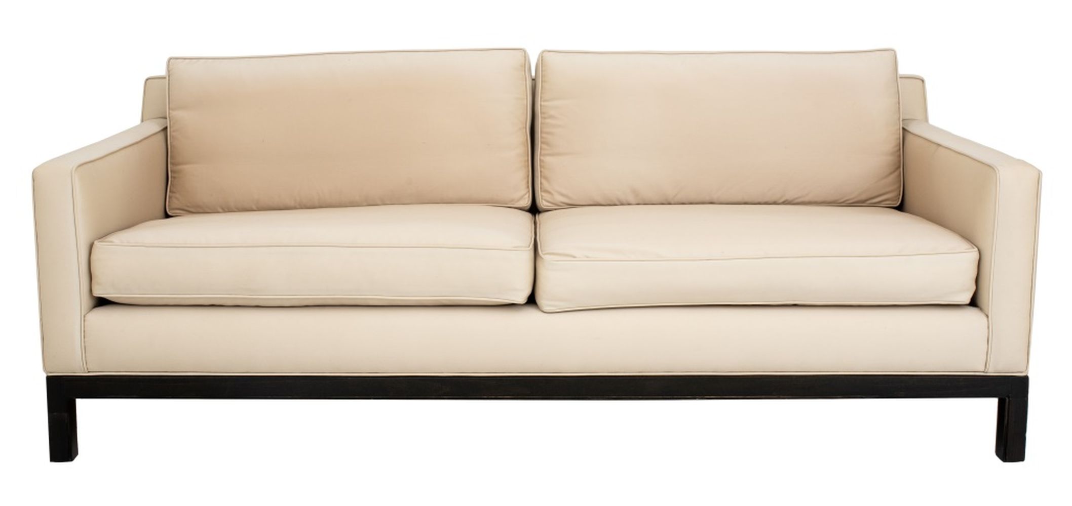 MODERN BEIGE UPHOLSTERED SOFA