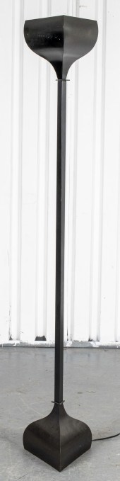 MODERN BLACK ENAMEL TORCHERE F