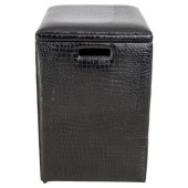 MODERN BLACK FAUX SNAKESKIN ST