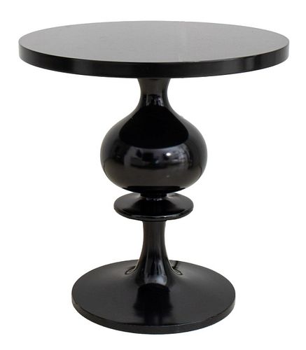 MODERN BLACK LACQUERED WOOD