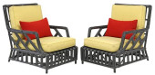 MODERN BLACK-PAINTED &AMP; REE