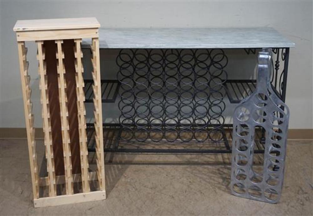 MODERN BLACK PAINTED WROUGHT IRON