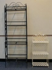MODERN BLACK PAINTED WROUGHT I