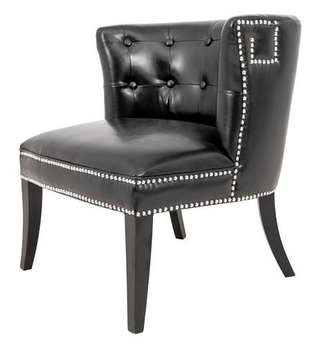 MODERN BLACK VEGAN LEATHER
