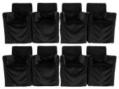 MODERN BLACK VELVET SKIRTED UP