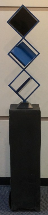MODERN BLUE PAINTED STEEL KINE