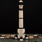 MODERN BONE AND EBONIZED WOOD