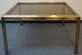 MODERN BRASS AND GLASS EXTENDA