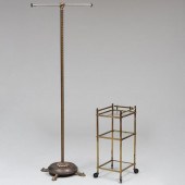 MODERN BRASS AND GLASS THREE-T