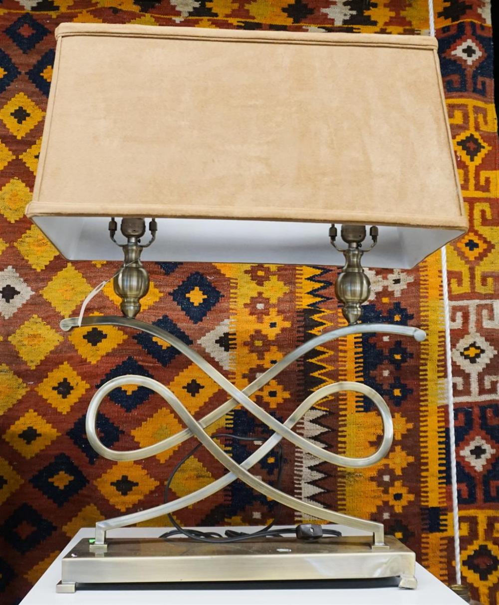 MODERN BRASS FINISH TABLE