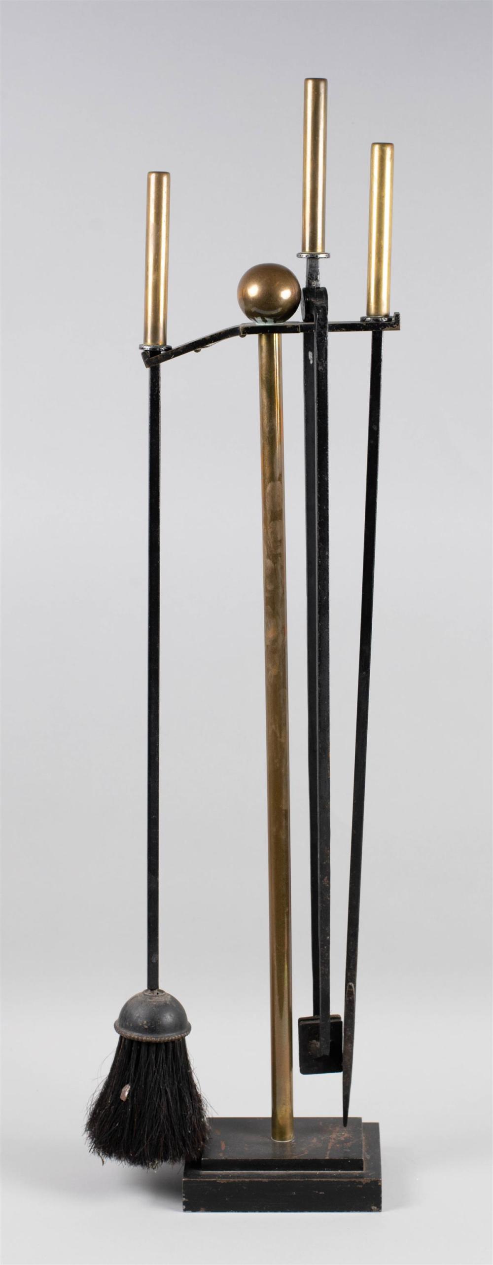 MODERN BRASS FIRETOOL STANDMODERN