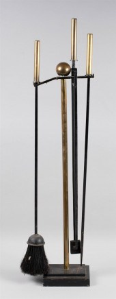 MODERN BRASS FIRETOOL STANDMOD