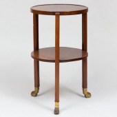 MODERN BRASS-MOUNTED MAHOGANY