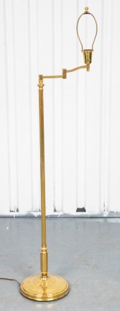 MODERN BRASS SWING ARM FLOOR L