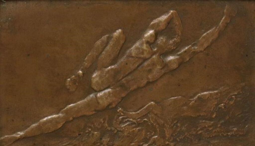 MODERN BRONZE SCULPTURAL NUDE