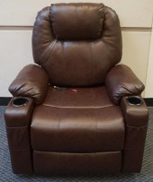 MODERN BROWN LEATHER ELECTRIC