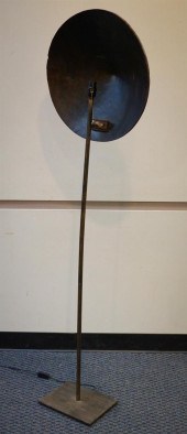 MODERN BROWN PATINATED METAL A