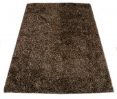 MODERN BROWN SHAG RUG / CARPET