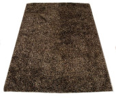 MODERN BROWN SHAG RUG / CARPET