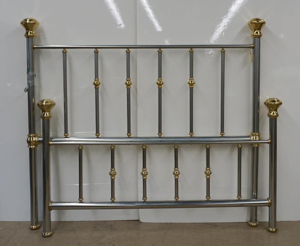 MODERN BRUSHED ALUMINUM AND BRASS