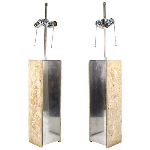 MODERN BRUTALIST TABLE LAMPS,