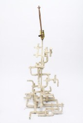 MODERN BRUTALIST WELDED IRON L