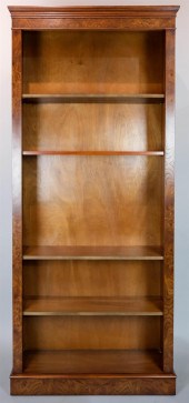 MODERN BURLWOOD BOOKCASE POSSI