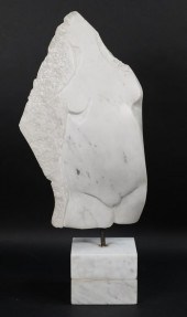 MODERN CARVED MARBLE SCULPTURE