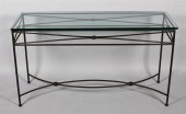 MODERN CAST ALUMINUM AND GLASS