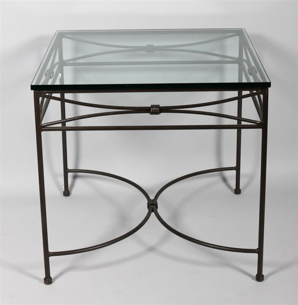 MODERN CAST ALUMINUM AND GLASS
