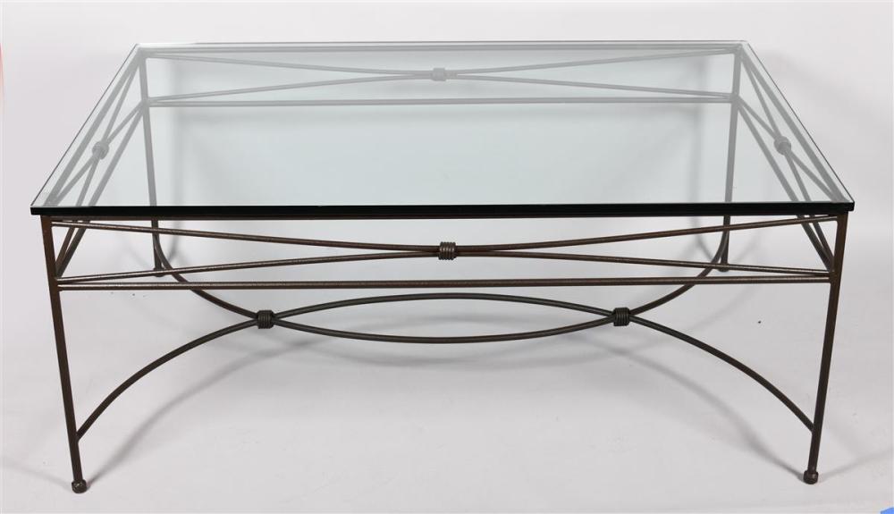 MODERN CAST ALUMINUM AND GLASS
