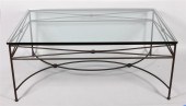 MODERN CAST ALUMINUM AND GLASS