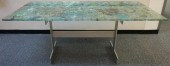 MODERN CAST ALUMINUM DECORATED