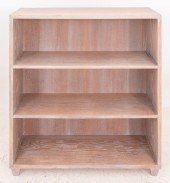 MODERN CERUSED WOOD BOOKSTAND