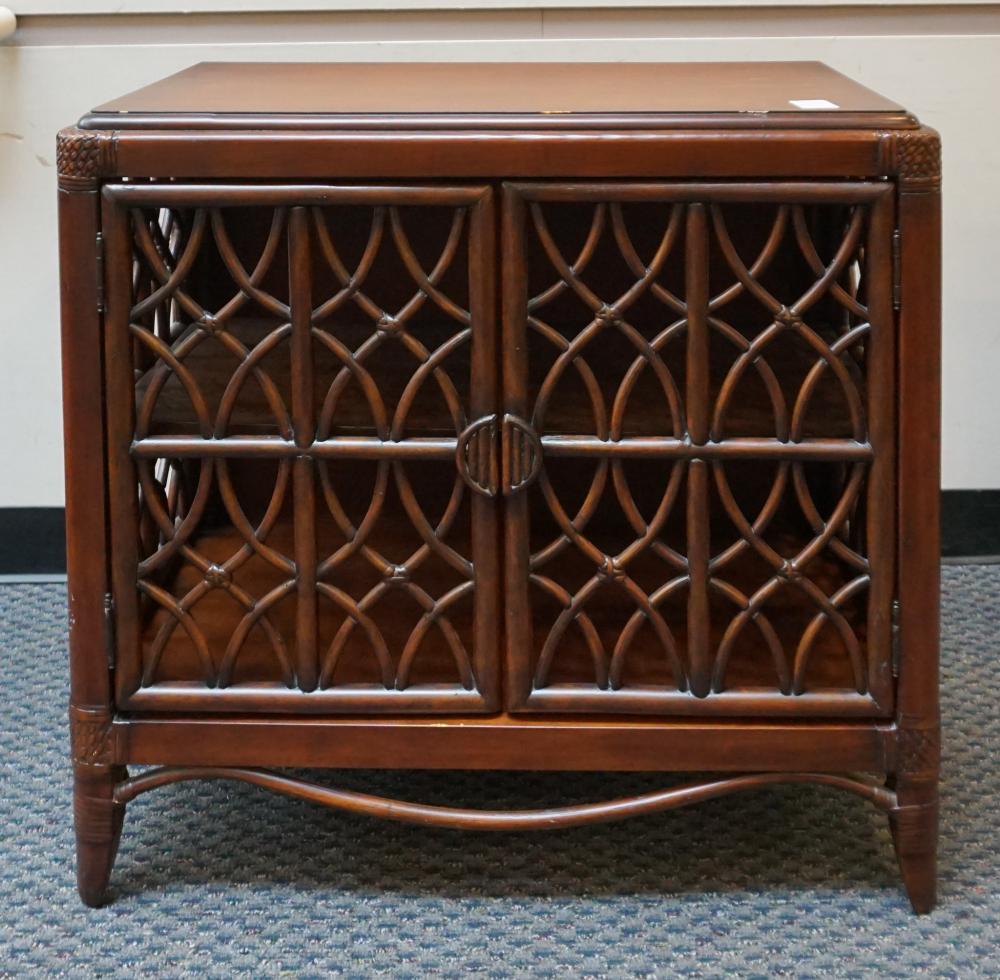 MODERN CHERRY FINISH DOUBLE DOOR