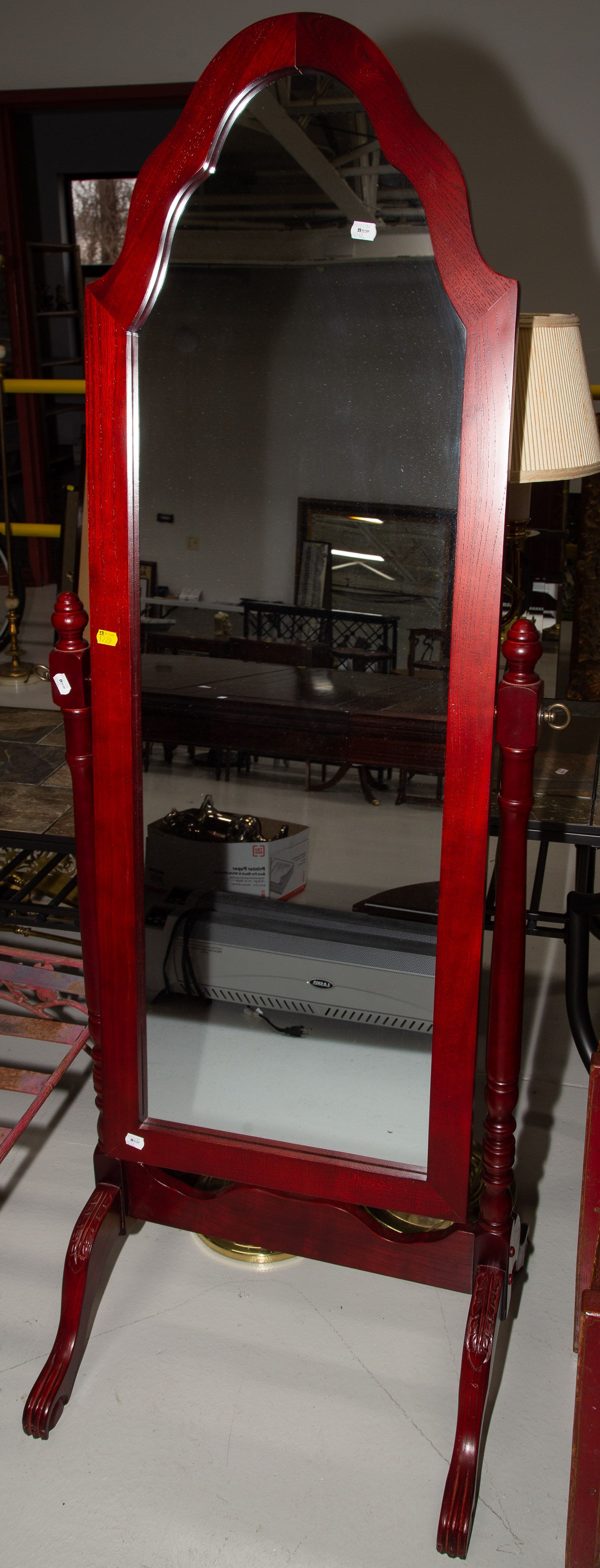 MODERN CHEVAL MIRROR 63 1/2 in. H.,