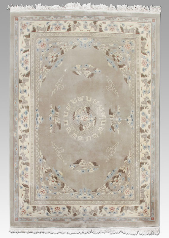 MODERN CHINESE HAND KNOTTED WOOL
