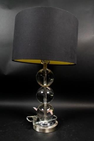 MODERN CHROME AND LUCITE STACKED