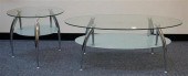 MODERN CHROME PLATE METAL AND