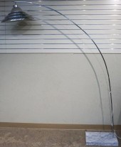 MODERN CHROME PLATED ARC FLOOR