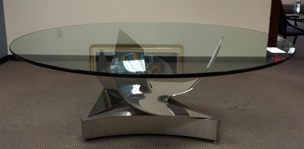 MODERN CHROME PLATED STEEL AND