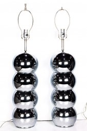 MODERN CHROME STACKED BALL TAB