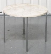 MODERN CHROME & WHITE MARBLE C