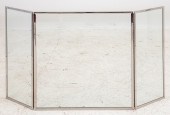 MODERN CHROMED METAL AND GLASS