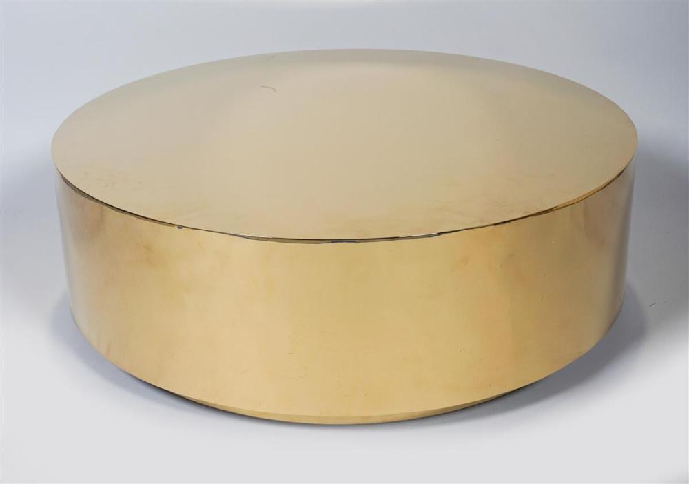 MODERN CIRCULAR BRASS COFFEE
