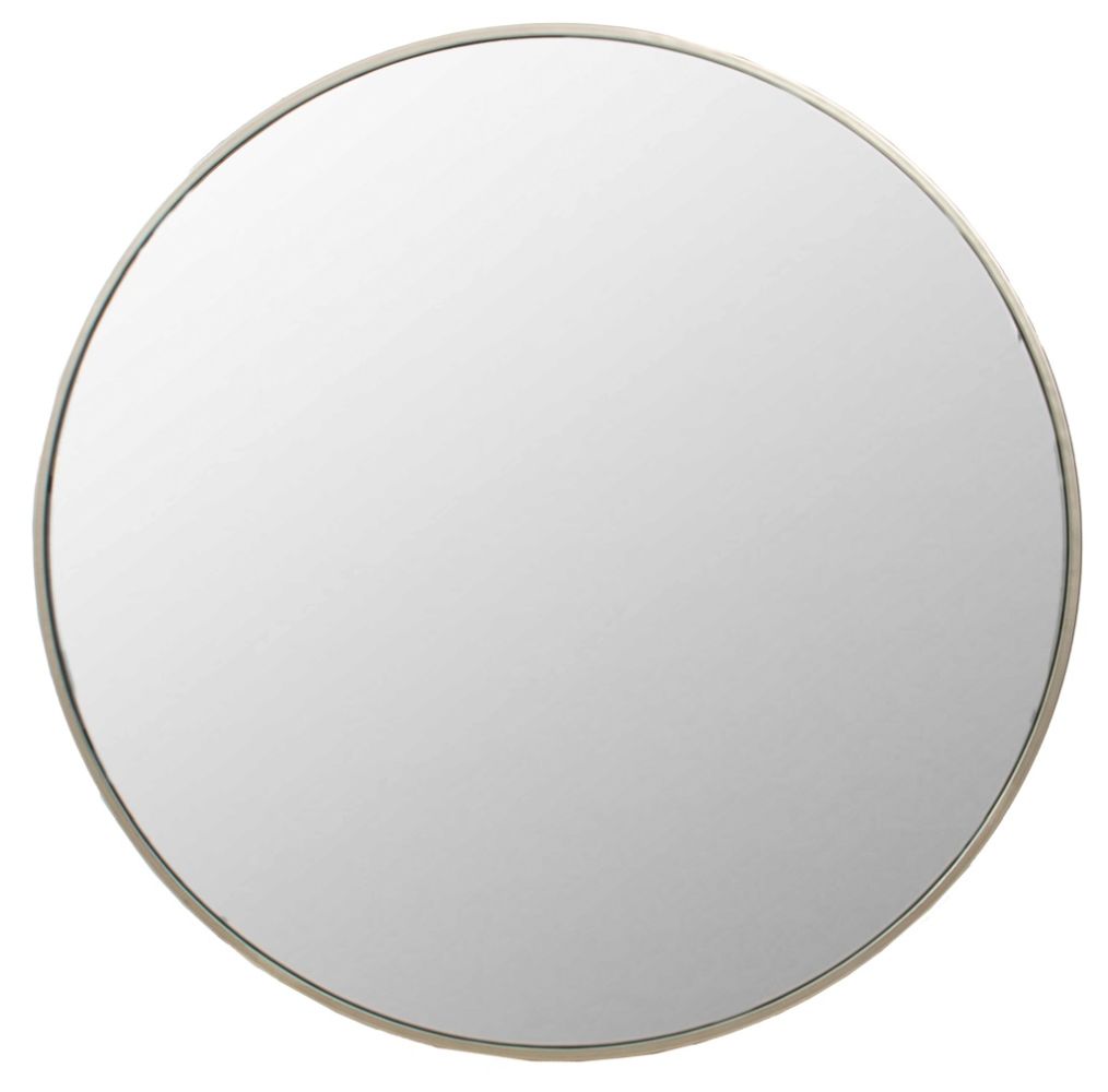 MODERN CIRCULAR MIRROR WITH BRUSHED