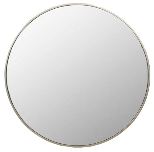 MODERN CIRCULAR MIRROR WITH BRUSHED