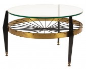 MODERN COFFEE TABLEbrass-finis