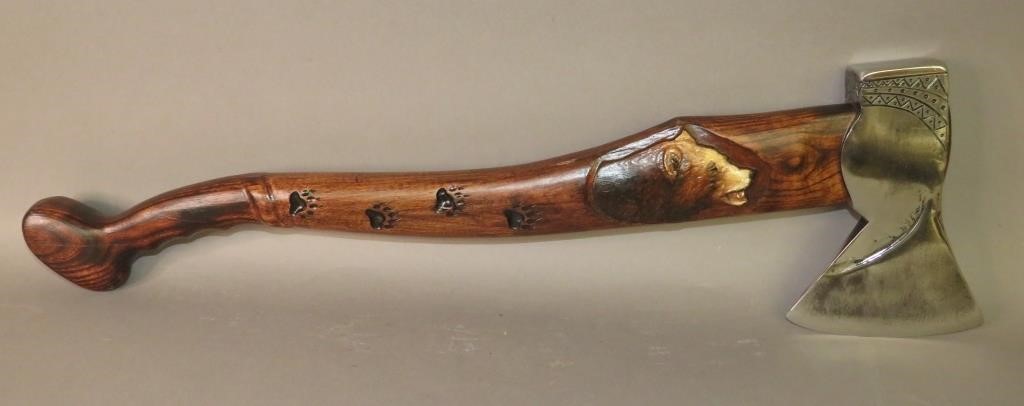 MODERN COLLECTOR'S GRIZZLY BEAR AXE